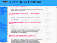 Tablet Screenshot of beaglejarjesto.fi